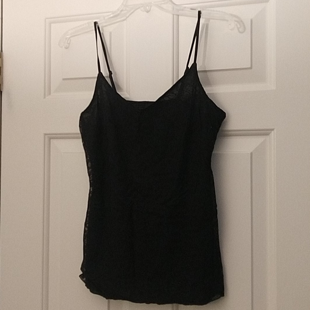 Black lace cami